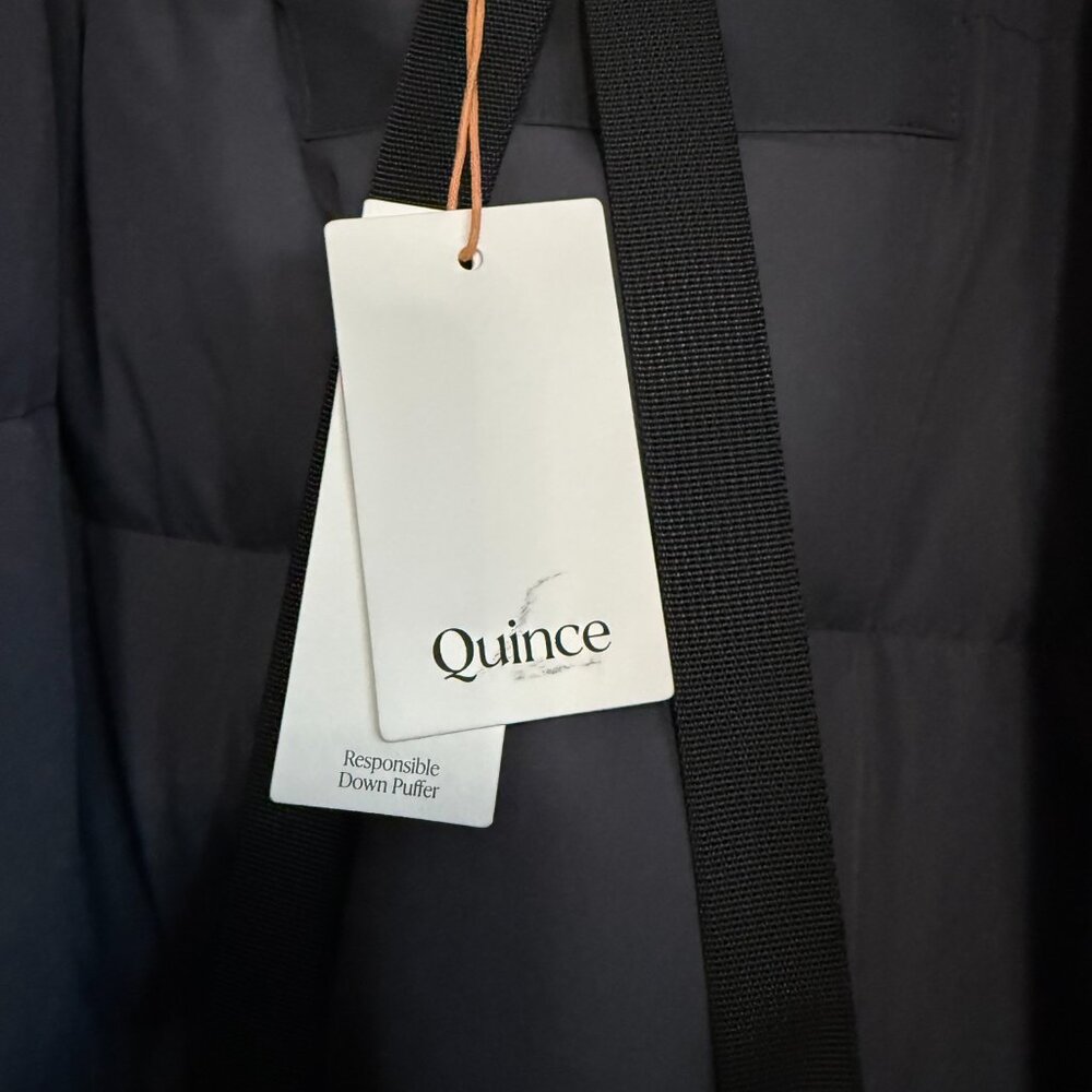 Quince Responsible Down Hooded Long Parka (Women / XL / Carbon Grey) - Picture 5 of 12